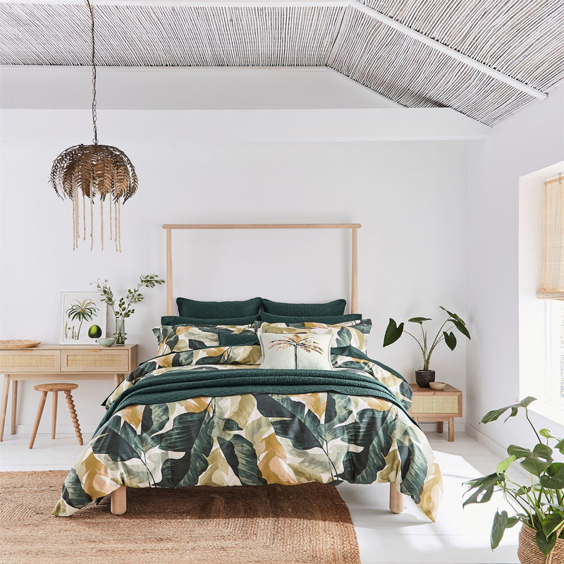 Urban Forager Botanical Bedding by Ted Baker in Basil Green