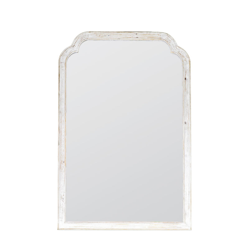 Peregrine Wood Mirror in White