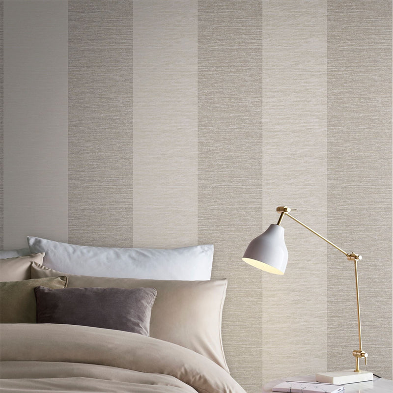 Atelier Stripe Wallpaper 107869 by Graham & Brown in Stone Grey