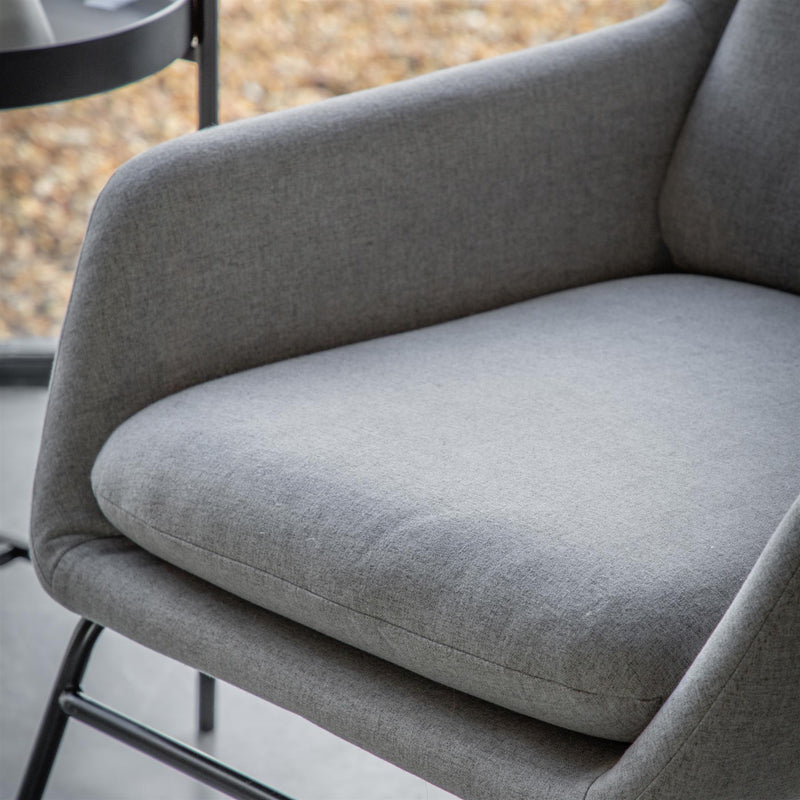 Contemporary Fulton Chair in Light Grey