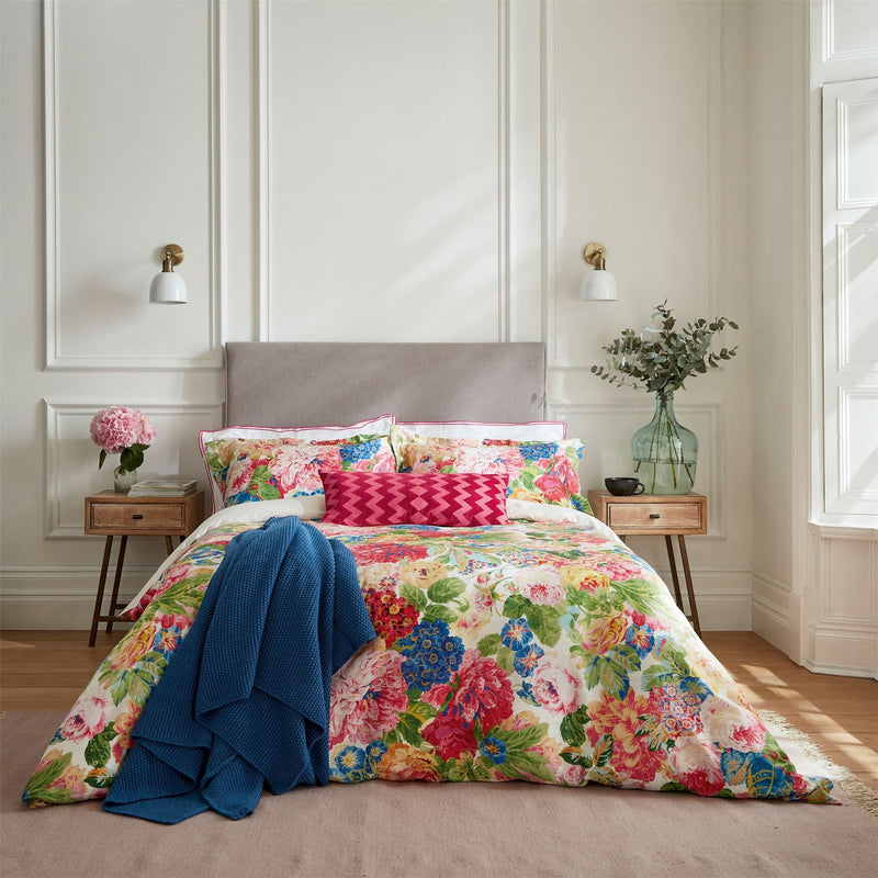 Very Rose and Peony Floral Bedding by Sanderson in Multi
