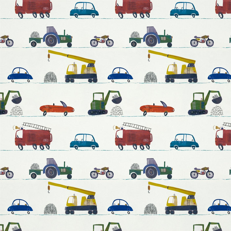 Just Keep Trucking Wallpaper 112643 by Harlequin in Tomato Marine Gecko