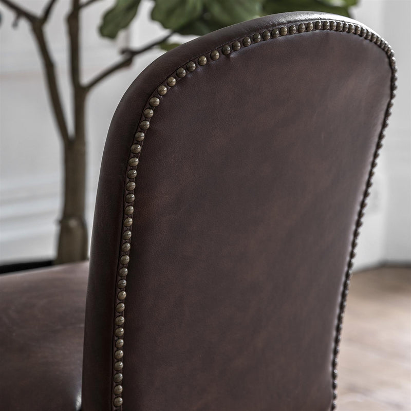 Arion Dining Chair in Antique Brown 2pk