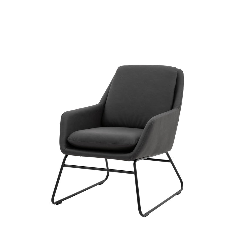 Contemporary Fulton Chair in Charcoal Grey