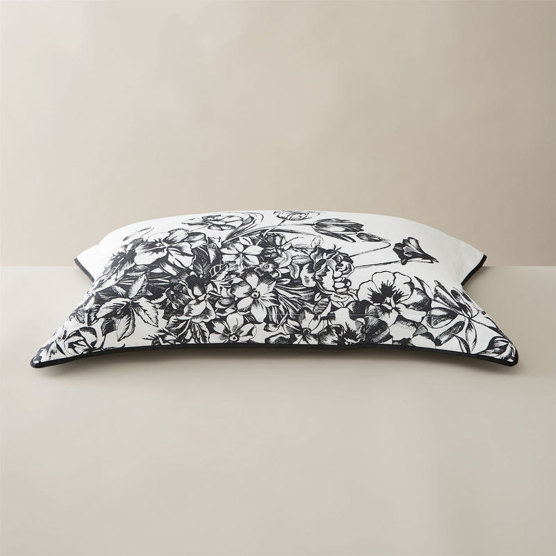 Elegance Floral Border Bedding by Ted Baker in Mono