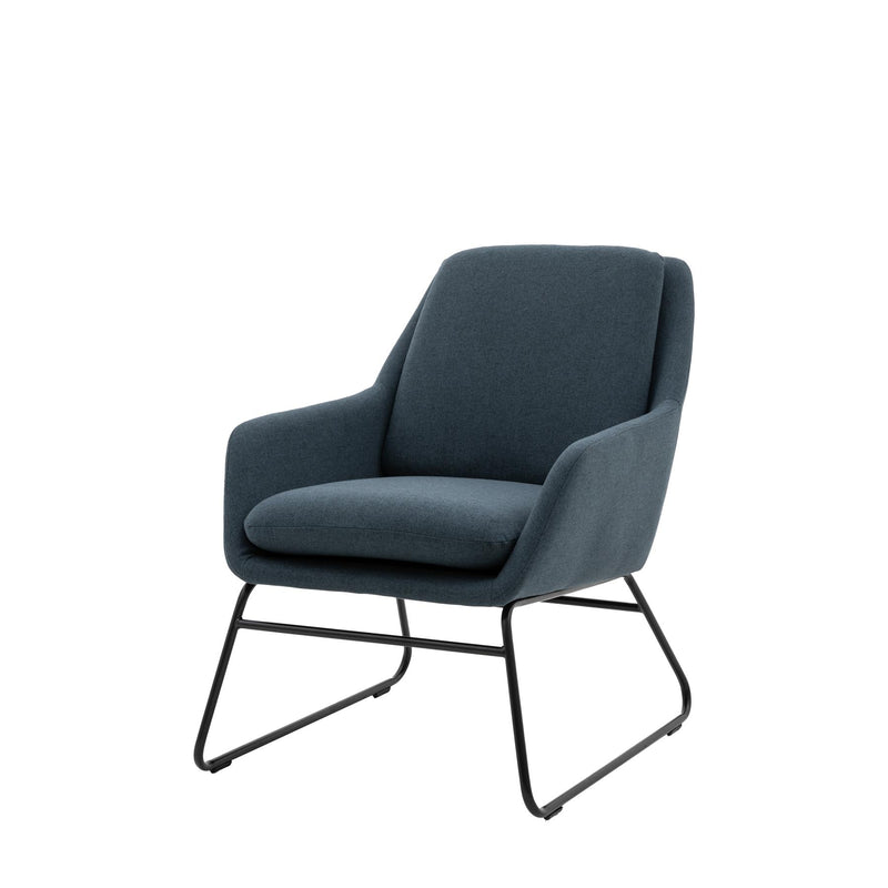 Contemporary Fulton Chair in Midnight Blue