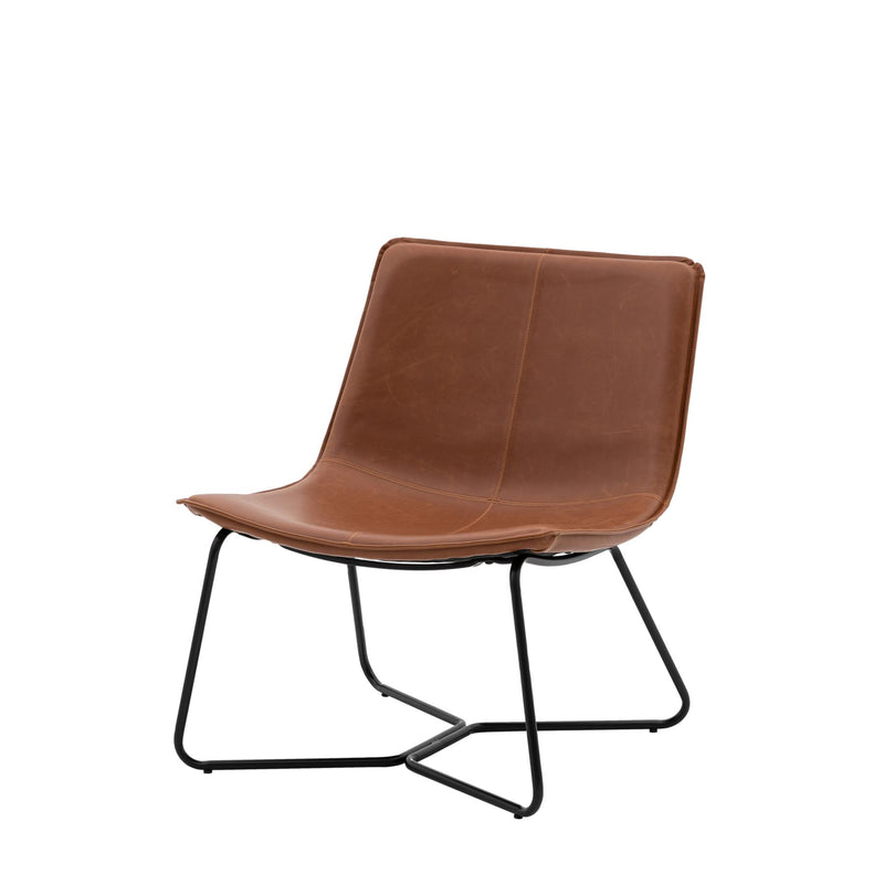 Harold Lounge Chair in Brown