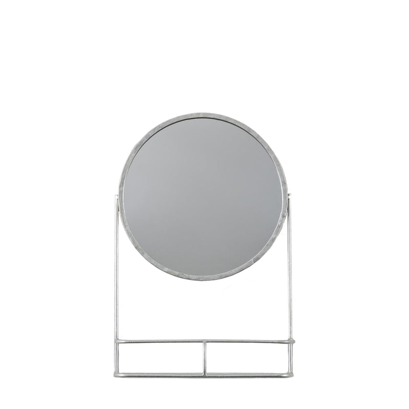 Calix Mirror in Silver
