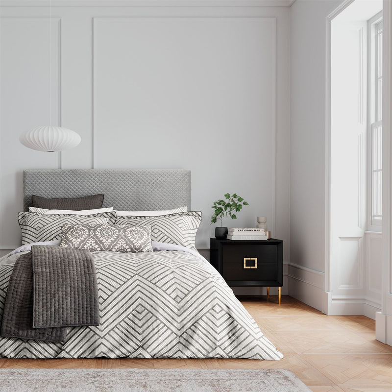 Kayah Bedding by Bedeck of Belfast in Charcoal Grey