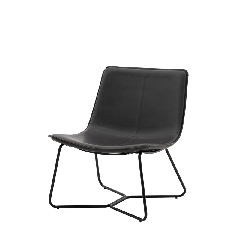 Harold Lounge Chair in Charcoal Grey