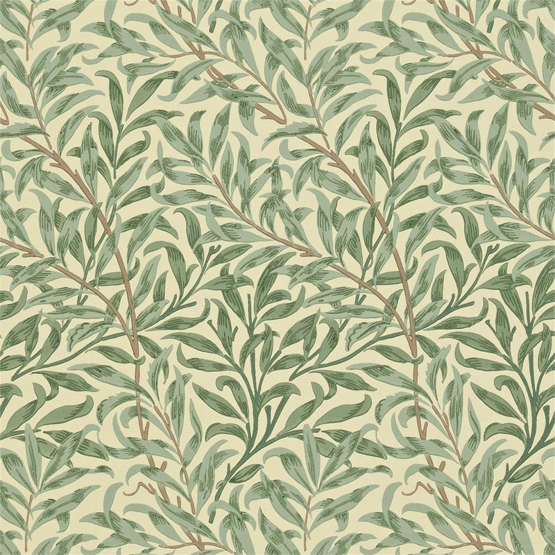 Willow Boughs Wallpaper 216480 by Morris & Co in Green