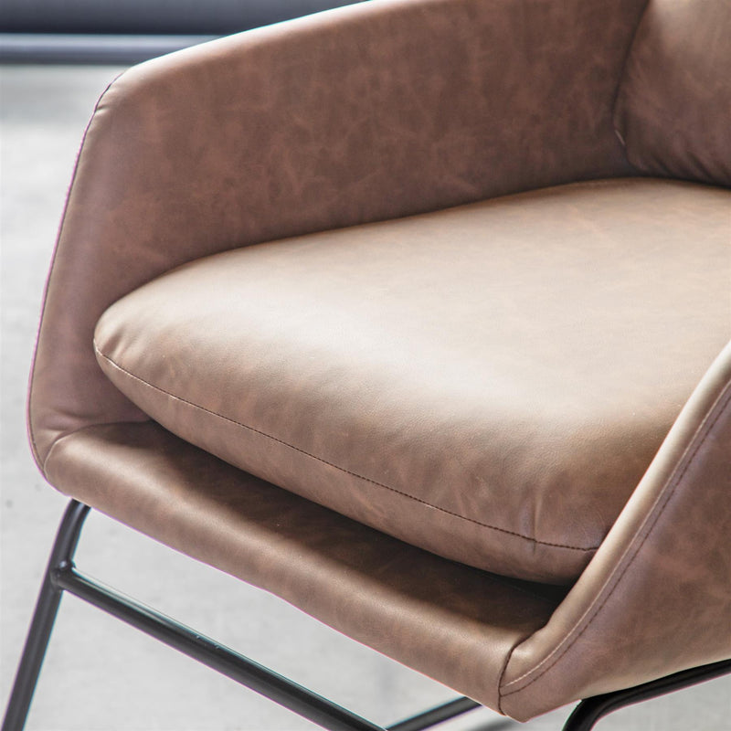 Contemporary Fulton Chair in Brown