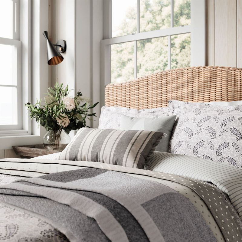 Long Island Paisley Bedding by Helena Springfield in Grey
