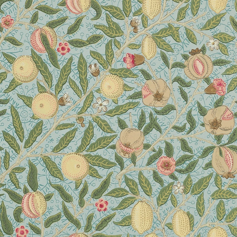 Fruit Wallpaper 210396 by Morris & Co in Slate Thyme