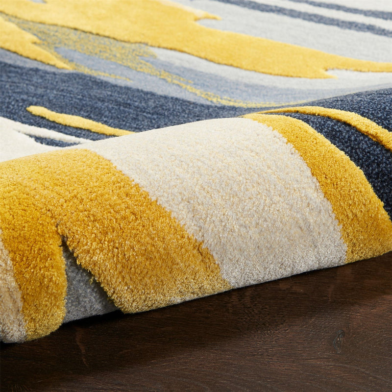 Prismatic Abstract Rugs PRS24 by Nourison in Grey Gold