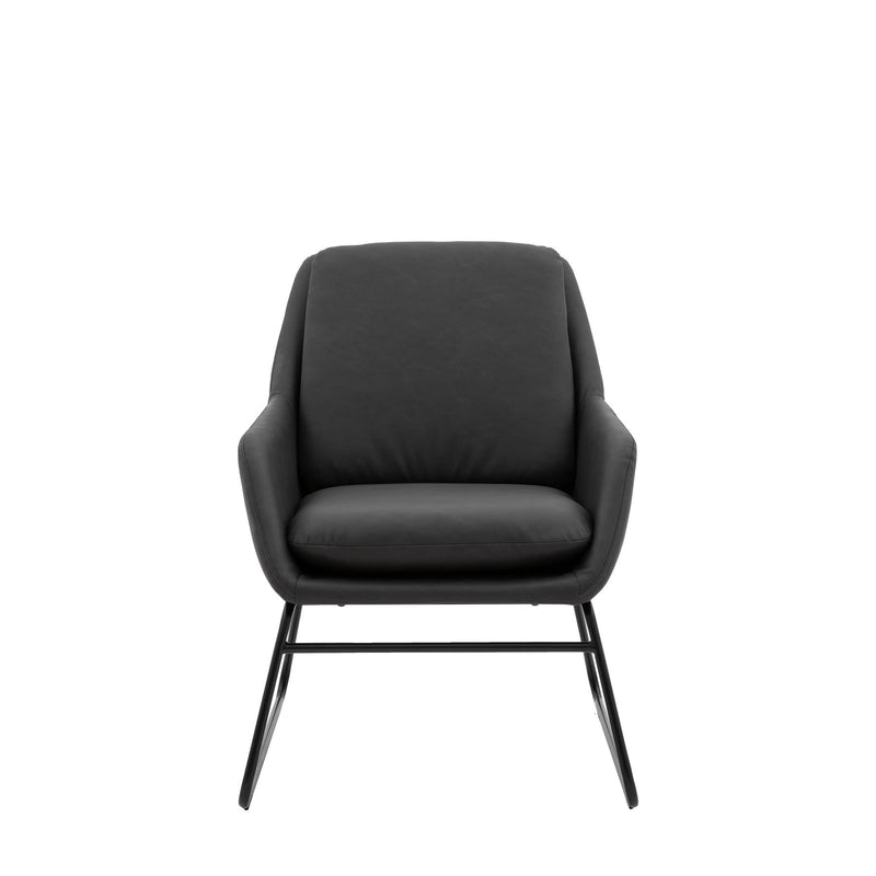 Contemporary Fulton Chair in Charcoal Grey