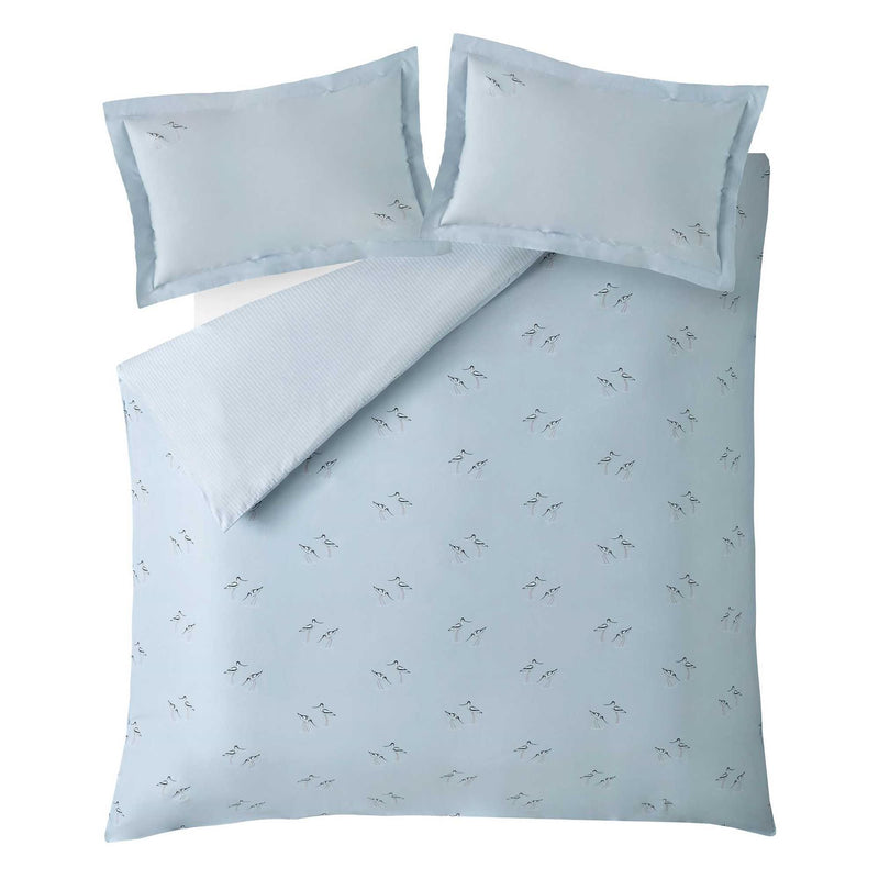 Coastal Birds Bedding and Pillowcase By Sophie Allport in Sea Blue
