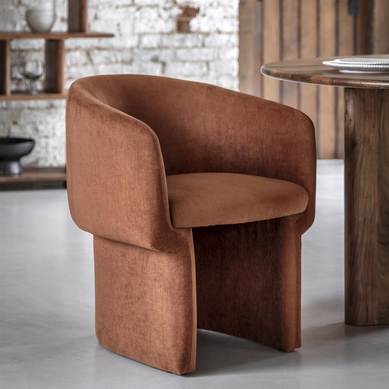 Bruges Dining Chair in Rust