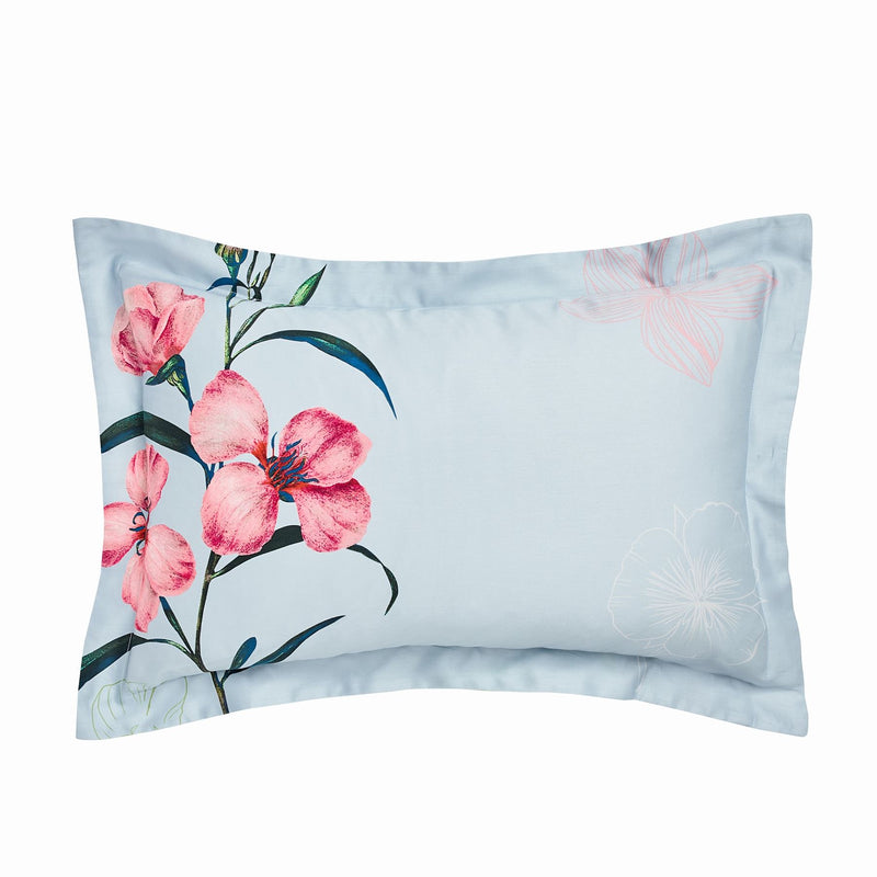 New Hampton Floral Bedding by Ted Baker in Delphinium Blue