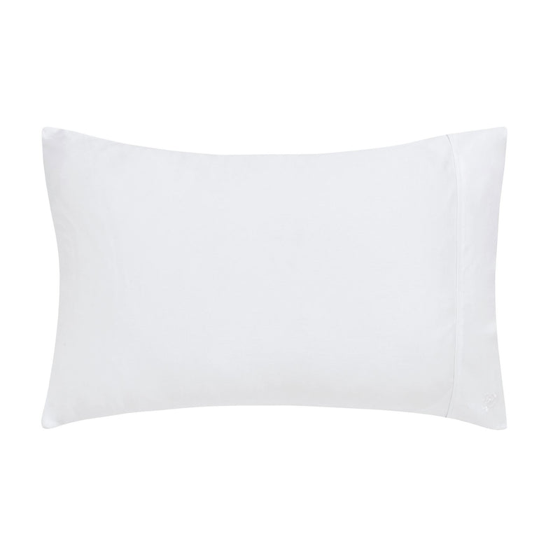 Plain Dye Cotton Bedding by Ted Baker in White