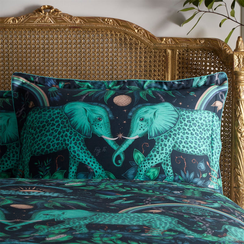 Zambezi Spotted Elephant And Hummingbird Bedding By Emma J Shipley