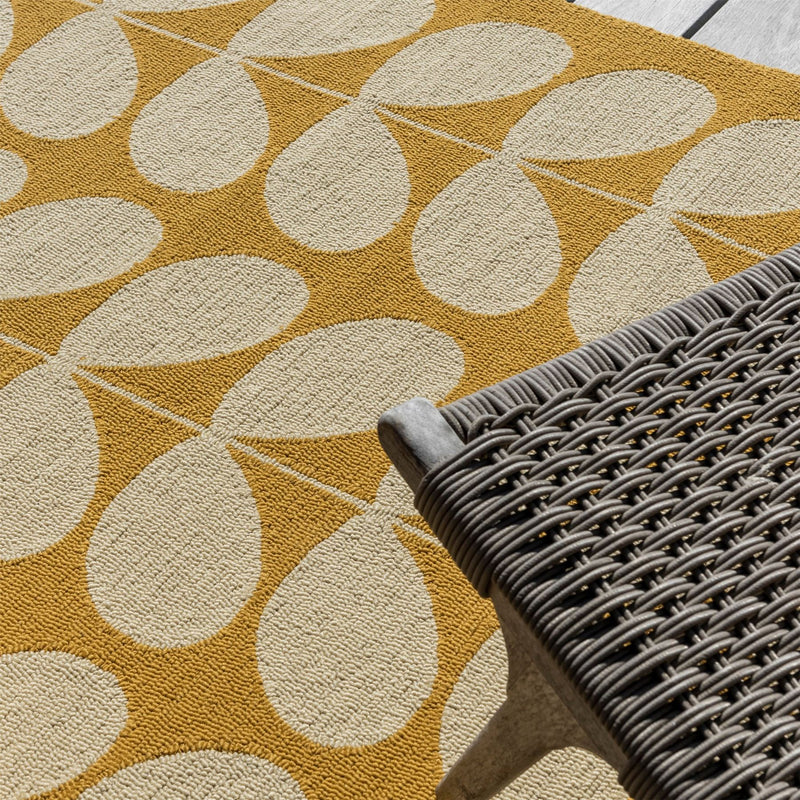 Solid Stem Indoor Outdoor Rug 463606 by Orla Kiely in Sunflower Yellow