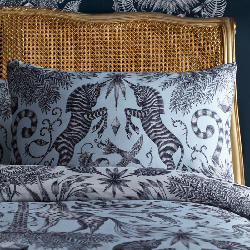 Kruger Unicorn Zebra And Giraffe Floral Bedding by Emma J Shipley
