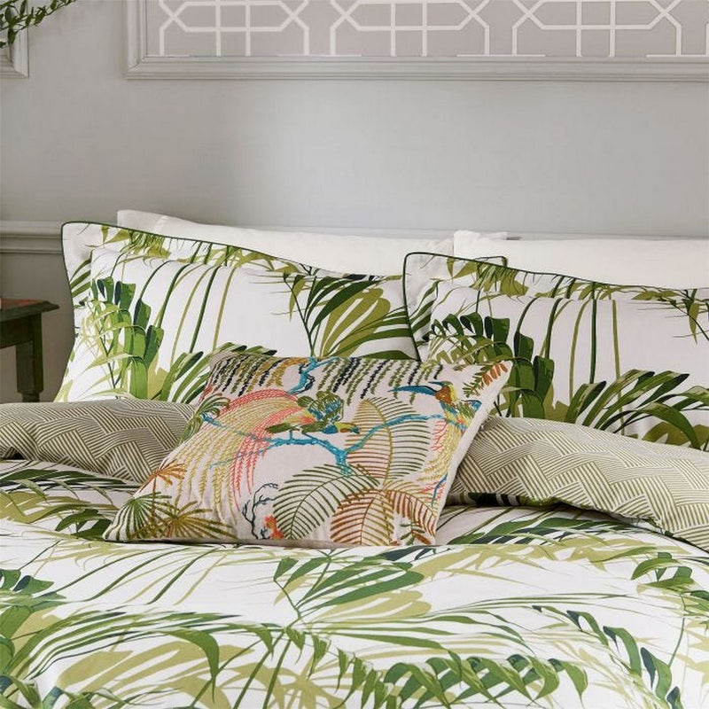 Palm House Designer Bedding and Pillowcase By Sanderson in Green