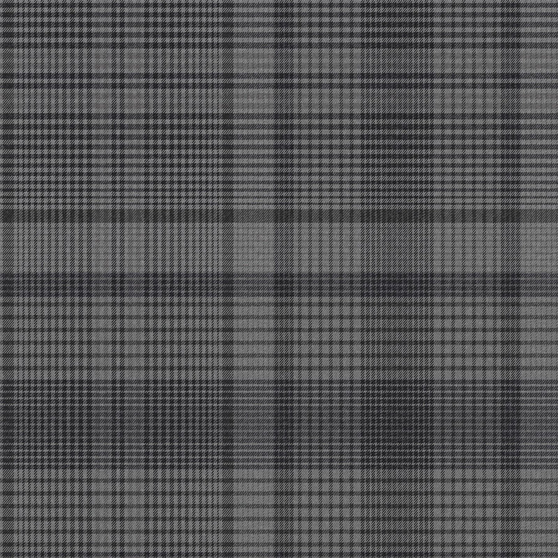 Heritage Plaid Wallpaper 107596 by Graham & Brown in Charcoal Grey