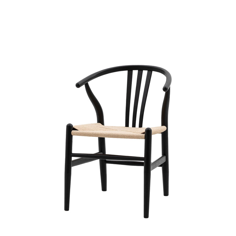 Bruges Chair Black in Black (2pk)