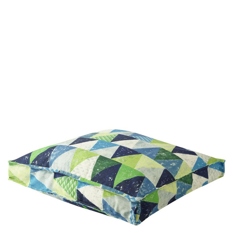 Biscayne Outdoor Cushion By Designers Guild in Cobalt Blue