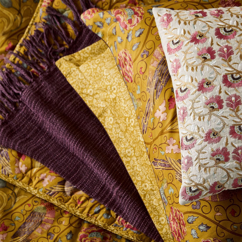 Seasons By May Bedding and Pillowcase By Morris & Co in Saffron
