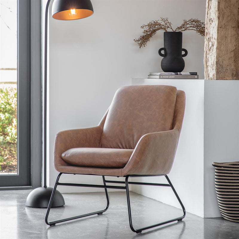 Contemporary Fulton Chair in Brown