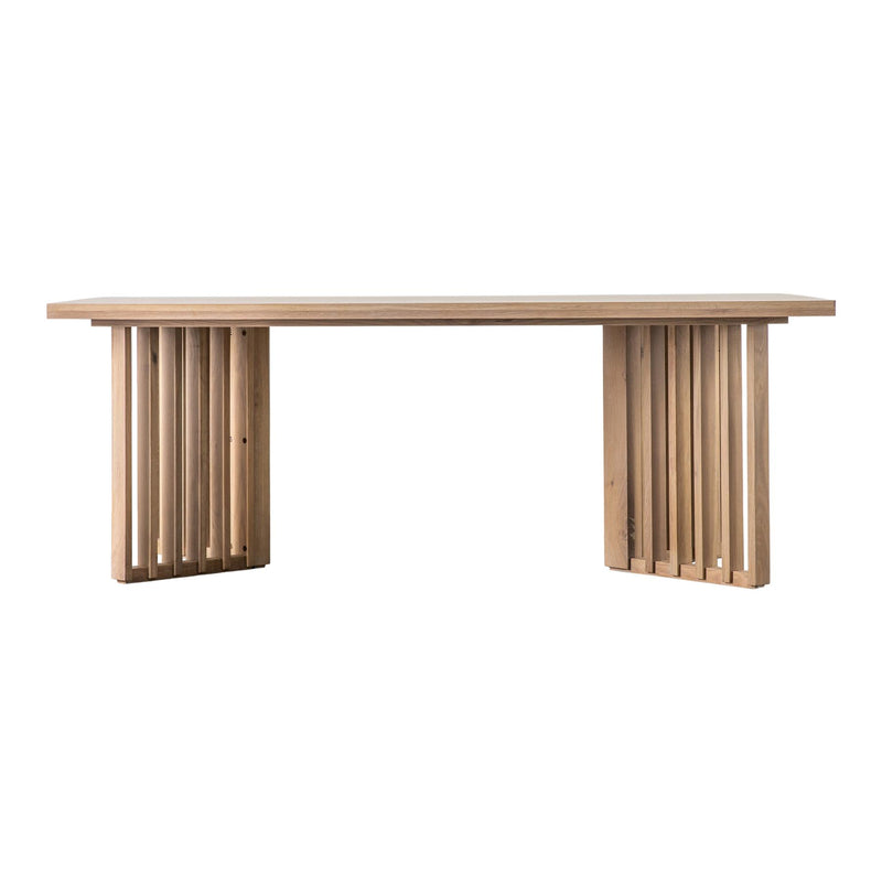 Sorensen Solid Oak Dining Table with Slatted Legs