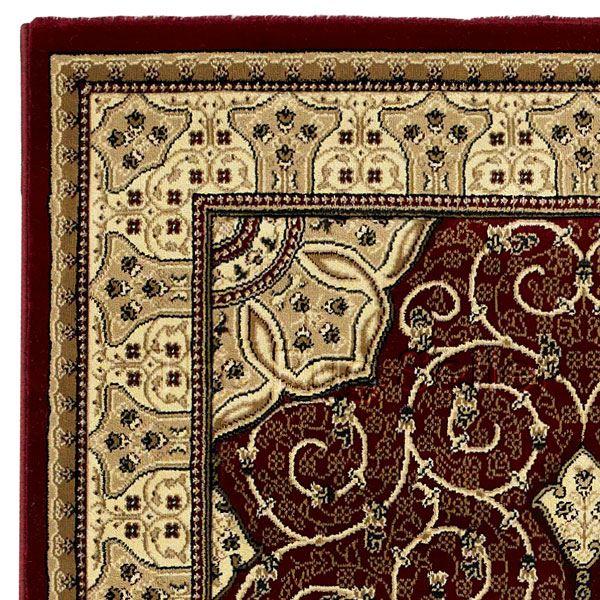 Elegant Soft Cut Pile Superb Quality Carpets Heritage 4400 Traditional Rugs Red