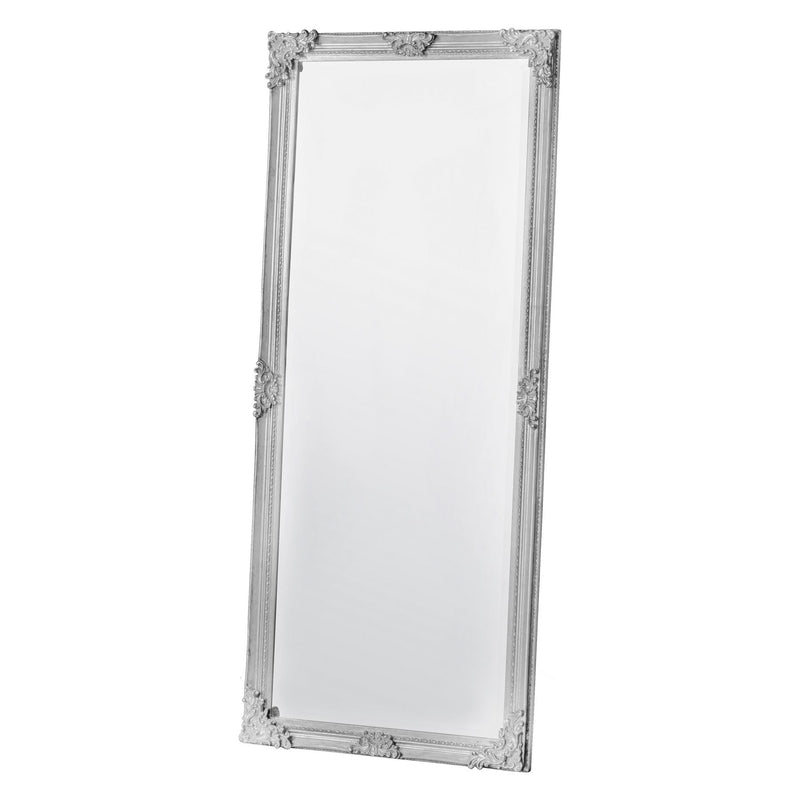 Luxe Tapi Florian Full Length Antique Leaner Mirror in White