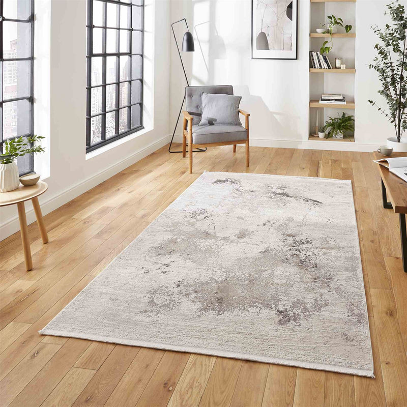 Bellagio 2790 Modern Abstract Distressed Rugs in Beige