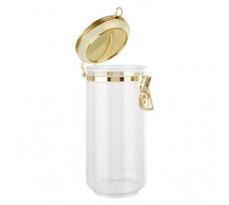 Large Gold Clip Canister