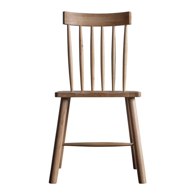 Kearney Solid Oak Wood Dining Chairs set of 2