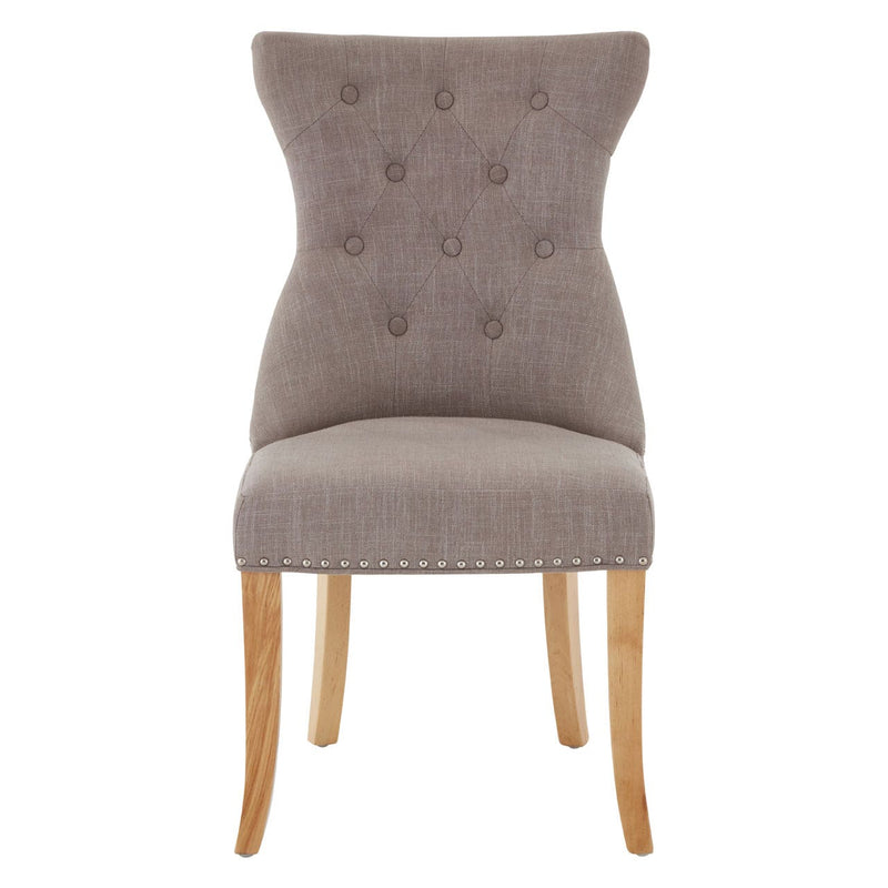 Nude Linen Dining Chair