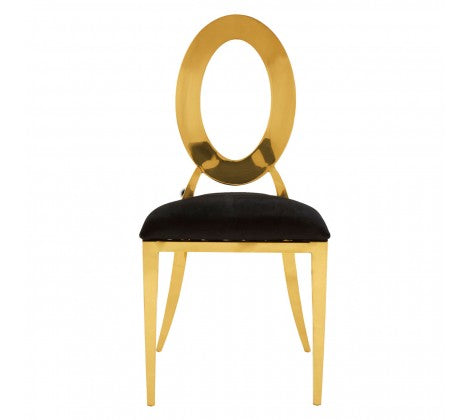 Adaline Warm Gold Frame Dining Chair