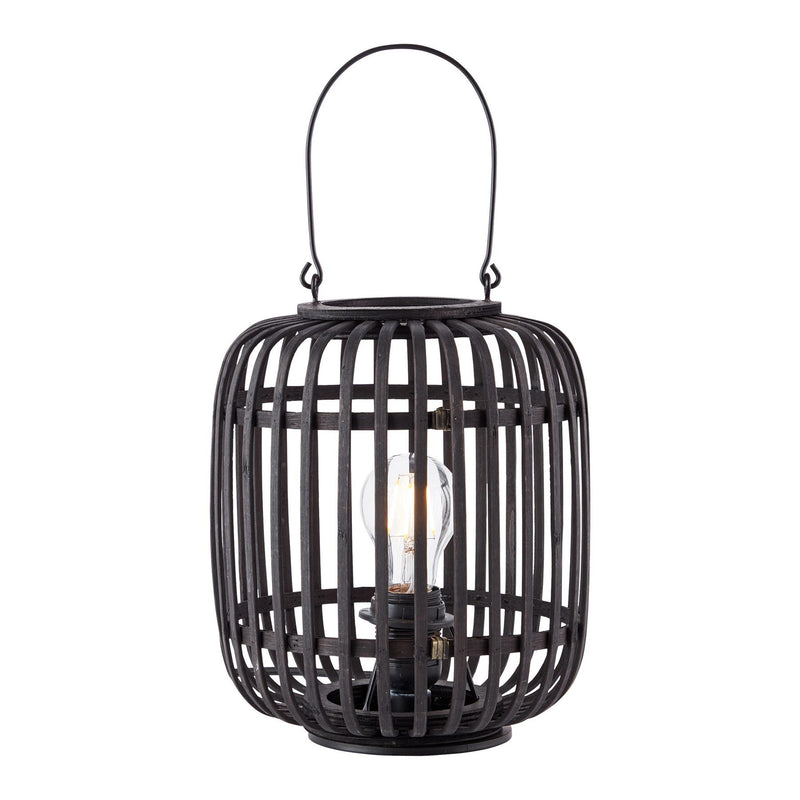 Mirai Black Bamboo Lantern Table Lamp