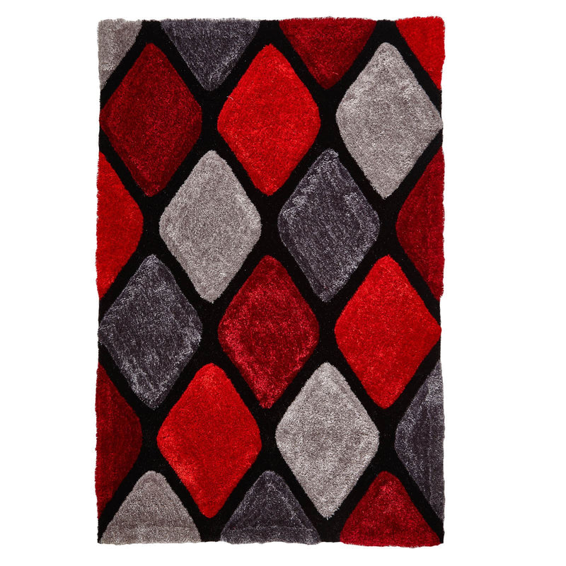 Noble House Rugs NH9247 Grey Red