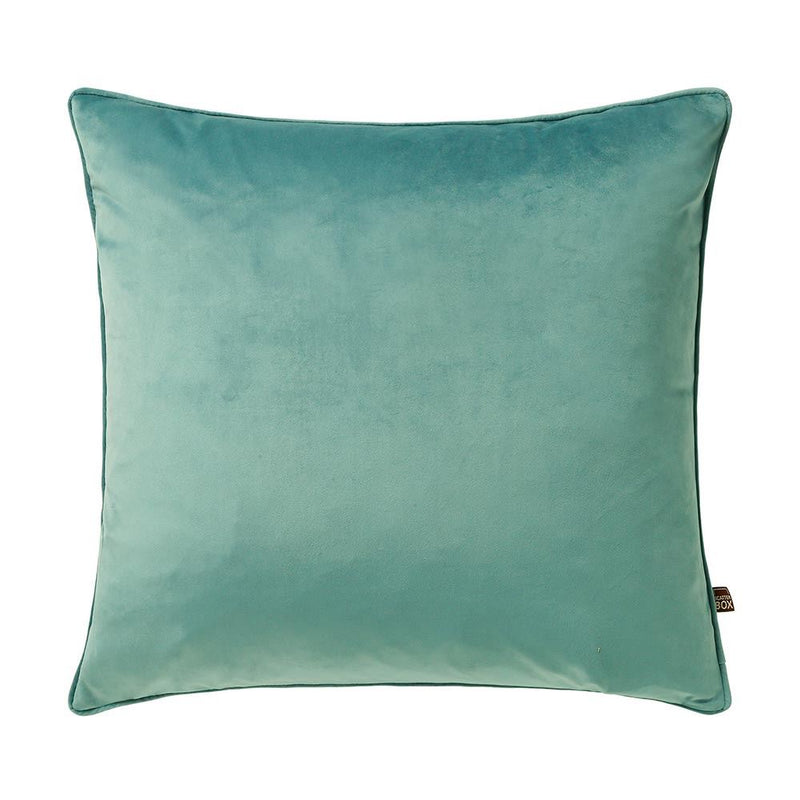 Bellini Velvet Cushion in Sea Mist Blue