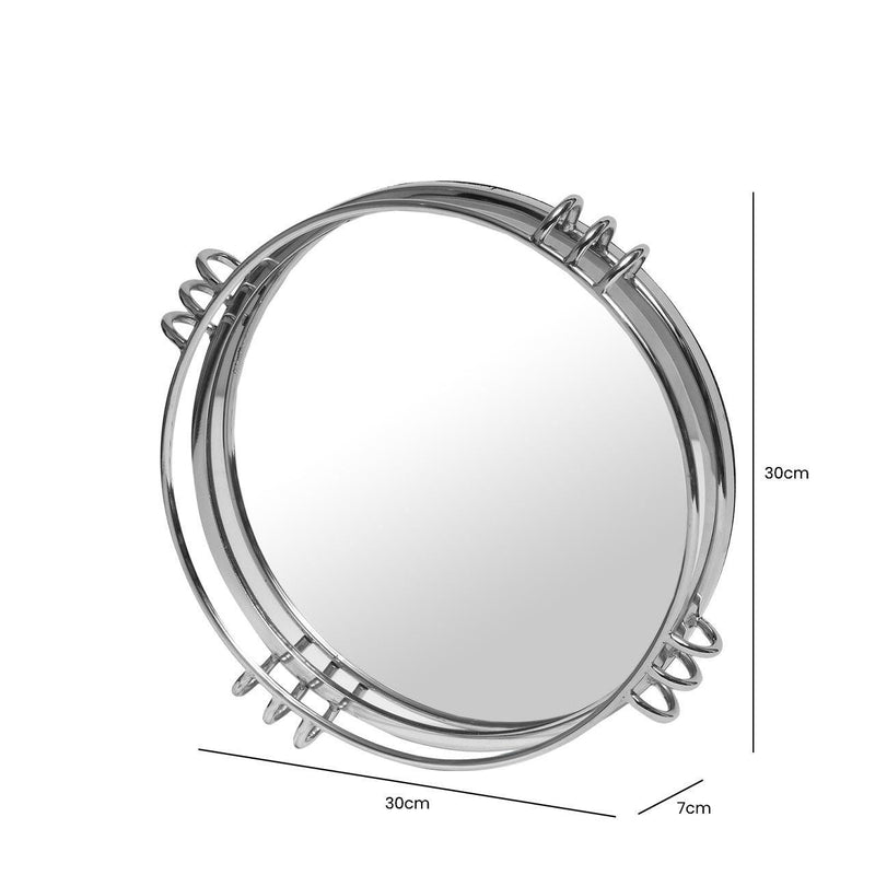 Metal Mirror Tray in Chrome