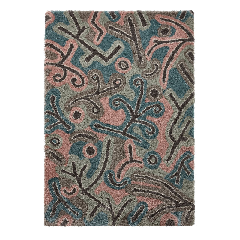 Royal Nomadic A641 Abstract Rugs in Pastel Multi
