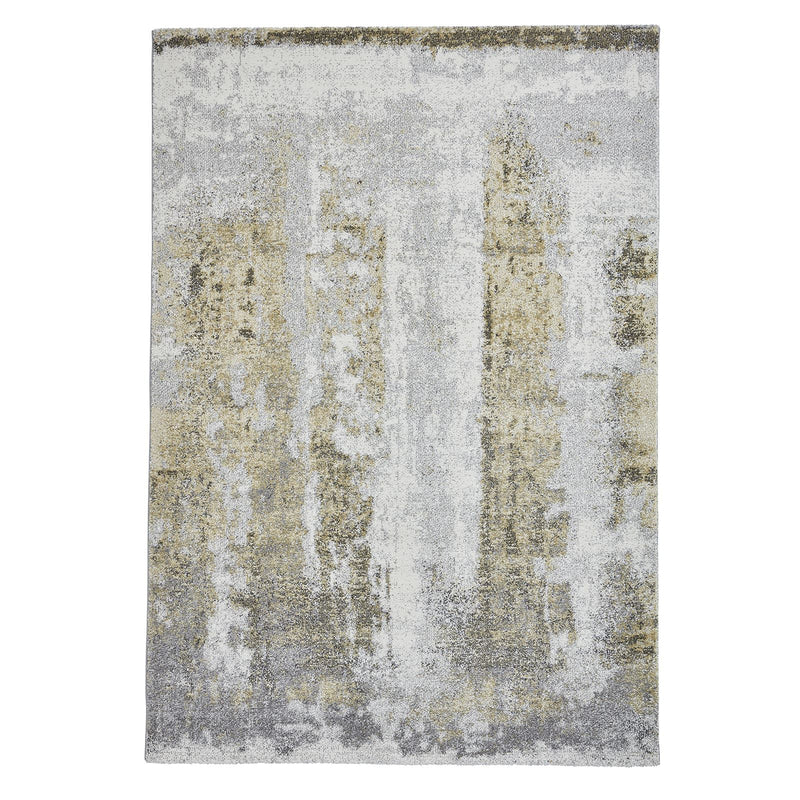 Brooklyn 8595 Modern Abstract Rugs in Ivory Yellow