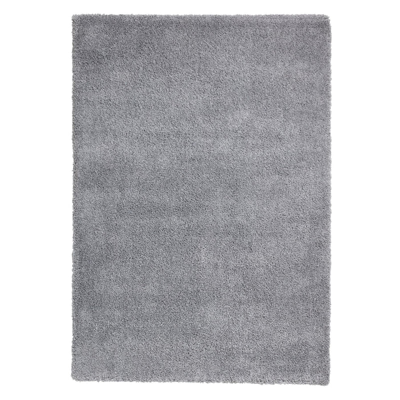 Sierra 9000 Plain Shaggy Rugs in Grey