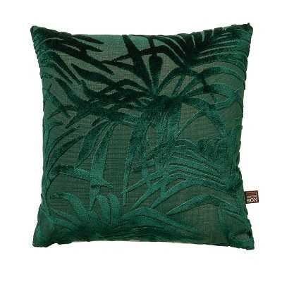Cali Botanical Leaf Cushion in Green