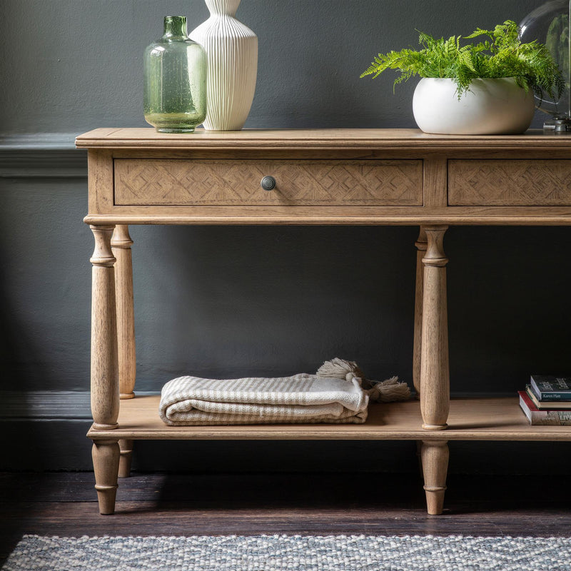 Bryndle 2 Drawer Wood Console Table